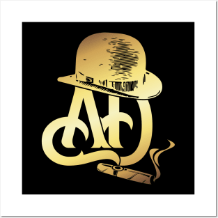 AD Logo Gold Shine Posters and Art